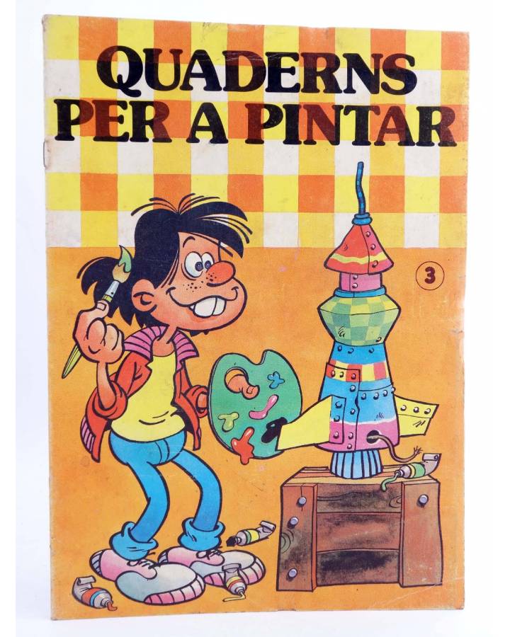 Cubierta de QUADERNS PER PINTAR HEROIS INFANTILS - GRANDE 3. TETE COHETE (Jan) Bruguera 1985