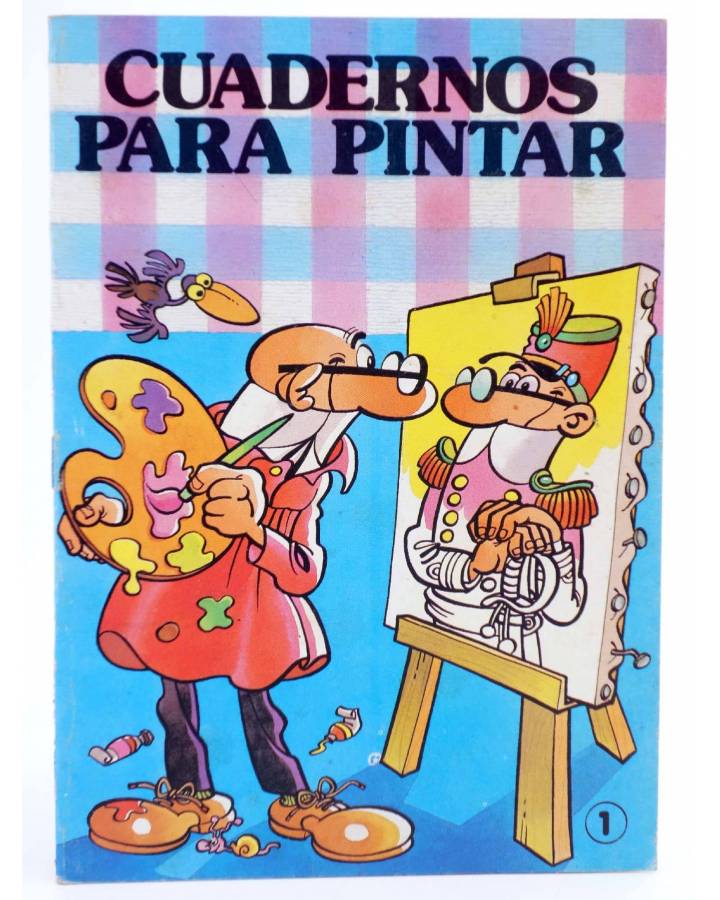 Cubierta de CUADERNOS PARA PINTAR: HÉROES INFANTILES - PEQ 1. MORTADELO Y FILEMON (Jan) Bruguera 1985