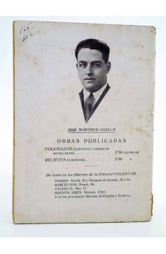 Contracubierta de LA NOVELA HISPANO AMERICANA 10. ANGELINES (José Martínez Agulló) Valencia 1927