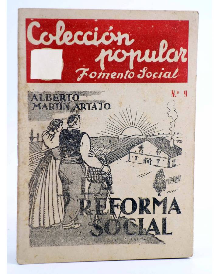 Cubierta de COLECCIÓN POPULAR FOMENTO SOCIAL 9. REFORMA SOCIAL (Alberto Martín Artajo) Vicente Ferrer 1945