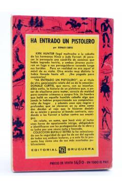 Contracubierta de BUFALO EXTRA ILUSTRADA 134. HA ENTRADO UN PISTOLERO (Donald Curtis) Bruguera Bolsilibros 1958