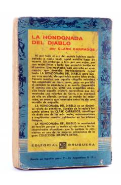 Contracubierta de BISONTE EXTRA ILUSTRADA 354. LA HONDONADA DEL DIABLO (Clark Carrados) Bruguera Bolsilibros 1962