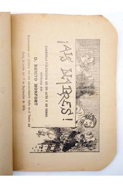Cubierta de BIBLIOTECA DE LAS PROVINCIAS Tomo II. ALS LLADRES (Eduardo Escalante) Valencia Circa 1920