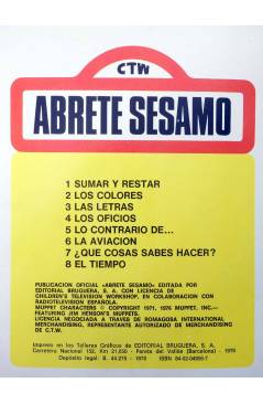 Muestra 6 de CTW ÁBRETE SÉSAMO - BARRIO SÉSAMO 1 A 8. COMPLETA. Bruguera 1976
