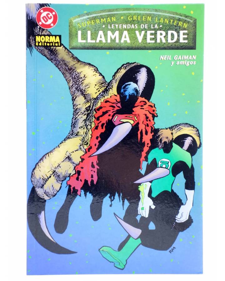 Cubierta de SUPERMAN - GREEN LANTERN: LEYENDAS DE LA LLAMA VERDE (Neil Gaiman Y Amigos) Norma 2002