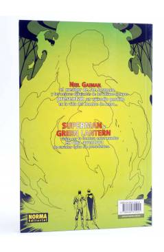Contracubierta de SUPERMAN - GREEN LANTERN: LEYENDAS DE LA LLAMA VERDE (Neil Gaiman Y Amigos) Norma 2002