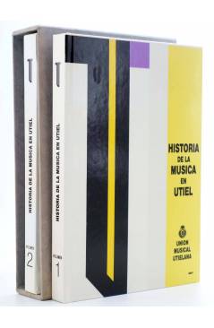Cubierta de HISTORIA DE LA MÚSICA EN UTIEL. 2 TOMOS EN ESTUCHE (Unión Musica Utielana) Generalitat Valenciana 1995