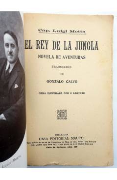 Muestra 1 de OBRAS DEL CAPITÁN LUIGI MOTTA 24. EL REY DE LA JUNGLA (Cap. Luigi Motta) Maucci Circa 1920