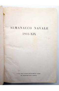 Muestra 1 de ALMANACCO NAVALE 1941-XIX.. Ministerio Della Marina 1940
