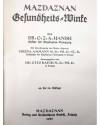Muestra 1 de MAZDAZNAN GESUNDHEITS-WINKE (Dr. O.Z.A. Hanish) Leipzig 1927