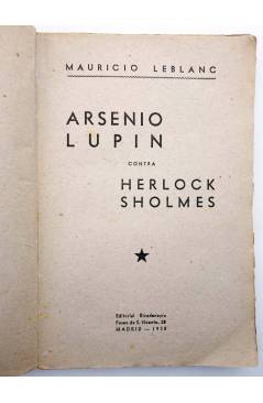 Muestra 1 de ARSENIO LUPIN CONTRA HERLOCK HOLMES SHERLOCK (Maurice Leblanc) Rivadeneyra 1938