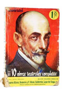 Cubierta de LA NOVELA TEATRAL TOMO 1. DIEZ OBRAS TEATRALES COMPLETAS (Vvaa) Prensa Popular Circa 1920