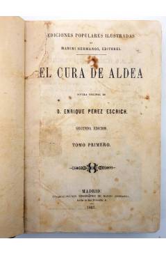 Muestra 2 de EL CURA DE ALDEA TOMO PRIMERO (Enrique Pérez Escrich) Manini Hnos. 1863