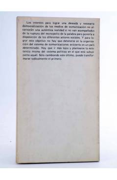 Contracubierta de POR UNA COMUNICACIÓN DEMOCRÁTICA (Jorge De Esteban) Fernando Torres 1976