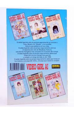 Contracubierta de VIDEO GIRL AI 13 (Masakazu Katsura) Norma 1995