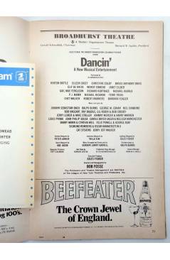 Muestra 2 de PLAYBILL. DANCIN'. BROADHURST THEATRE. July 1980. Playbill 1980