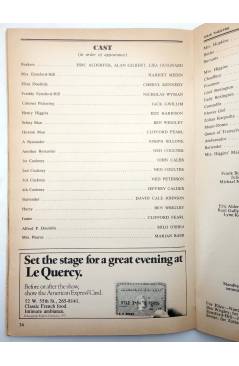 Muestra 3 de PLAYBILL. MY FAIR LADY. URIS THEATRE. August 1981. Playbill 1981