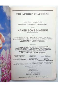 Muestra 2 de PLAYBILL. NAKED BOYS SINGING! ACTOR'S PLAYHOUSE. 1999. Playbill 1999. Autógrafo Lauren Bacall