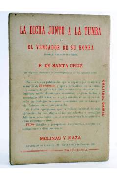 Contracubierta de LA BANDERA ROJA O LOS TITANES DEL MAR 25. UN GALEÓN DE MUJERES. Molinas y Maza Circa 1910