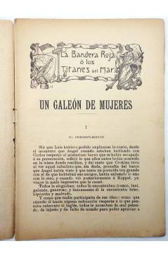 Muestra 1 de LA BANDERA ROJA O LOS TITANES DEL MAR 25. UN GALEÓN DE MUJERES. Molinas y Maza Circa 1910