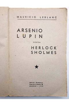 Muestra 1 de ARSENIO LUPIN CONTRA HERLOCK -SHERLOCK- HOLMES (Maurice Leblanc) Rivadeneyra 1938