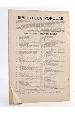 Contracubierta de LA NOVELA DE AHORA 3A EPOCA 15. UNA MADRE (José Selgás) Saturnino Calleja Circa 1900