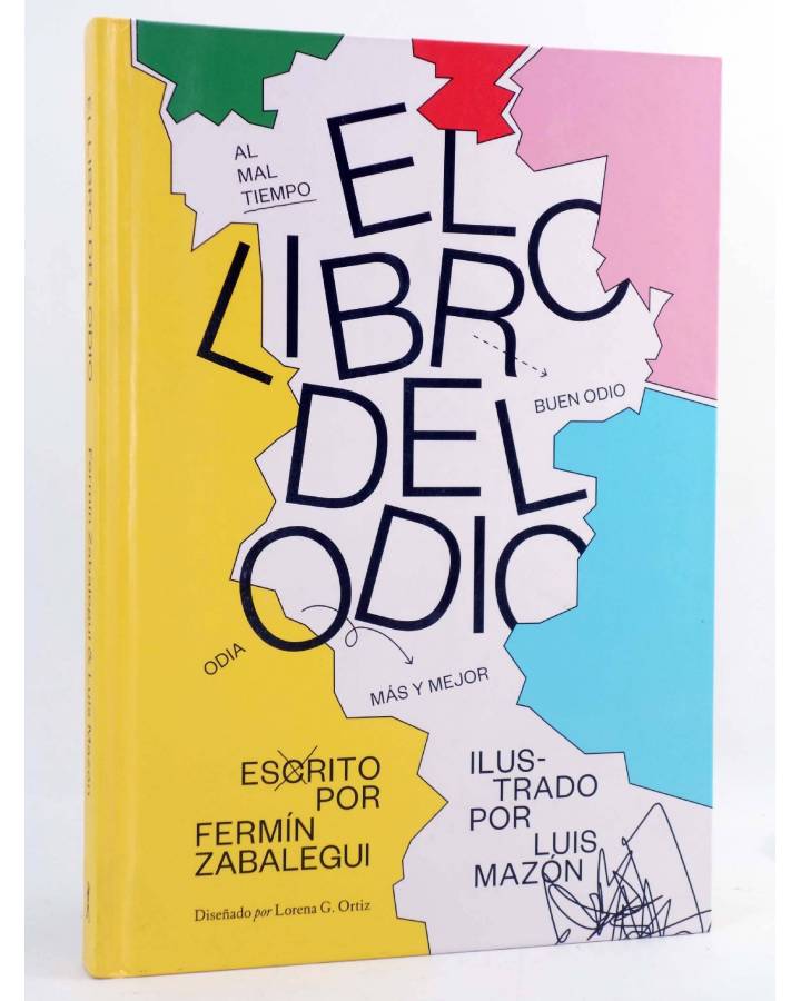 Cubierta de EL LIBRO DEL ODIO (Fermín Zabalegui / Luis Mazón) Malpaso 2018