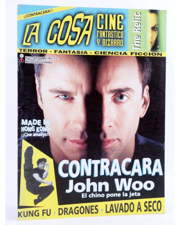 Cubierta de LA COSA CINE FANTÁSTICO Y BIZARRO 21. CONTRACARA JOHN WOO (Vvaa) Llamoso 1997