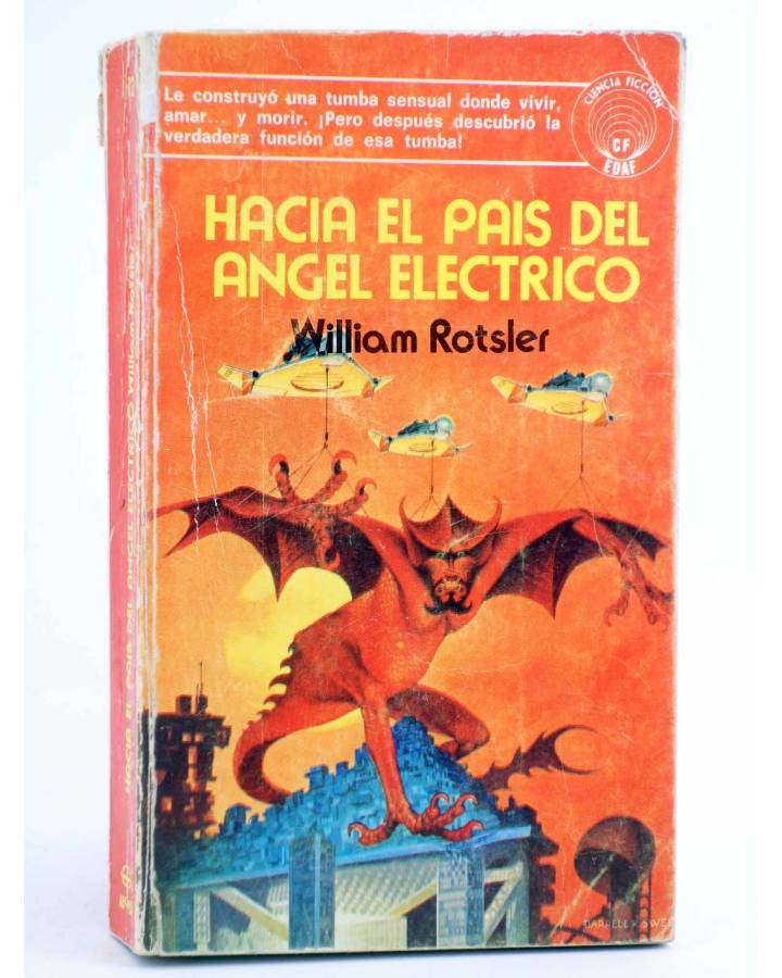 Cubierta de EDAF CIENCIA FICCIÓN 12. HACIA EL PAÍS DEL ÁNGEL ELÉCTRICO (William Rotsler) Edaf 1977