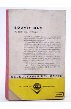 Contracubierta de SELECCIONES DEL OESTE 7. HOMBRE DE PRESA (John Mcgreevey) Cénit 1961