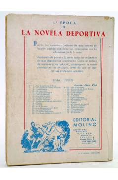 Contracubierta de LA NOVELA DEPORTIVA 2ª EPOCA 8. KAYO (José Mallorquí) Molino 1943
