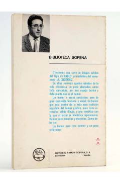 Contracubierta de LA OFICINA SINIESTRA (Pablo San José) Ramón Sopena 1971