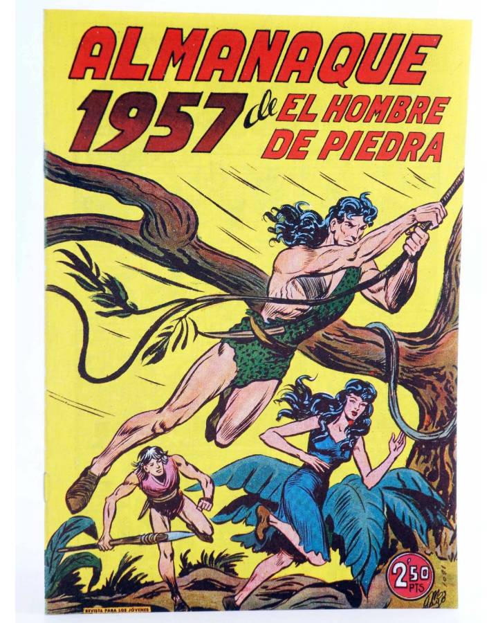 Cubierta de PURK EL HOMBRE DE PIEDRA. FACSIMIL ALMANAQUE 1957 (Manuel Gago) Valenciana Circa 1990