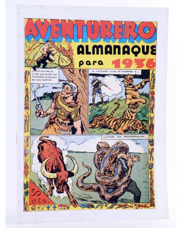 Cubierta de AVENTURERO. FACSIMIL ALMANAQUE 1936 (Vvaa) Vecchi Circa 1990