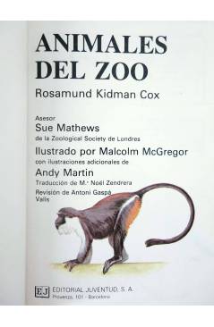 Muestra 1 de GUÍAS DE LA NATURALEZA. ANIMALES DEL ZOO (Rosamund Kidman Cox) Juventud 1991