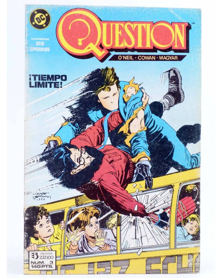 Cubierta de QUESTION 3. ¡TIEMPO LÍMITE! (O'Neil / Cowan / Maygar) Zinco 1988