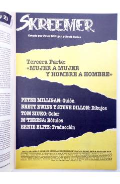 Muestra 1 de SKREEMER 3. MUJER A MUJER Y HOMBRE A HOMBRE (Milligan / Ewins / Dillon) Zinco 1992
