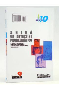 Contracubierta de SHIRO UN DETECTIVE PROBLEMÁTICO 9 (Naoki Serizawa) Mangaline 2007