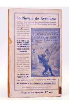 Contracubierta de LA NOVELA DE AVENTURAS 14. LOS CAZADORES DE BALLENAS (Mayne Reid) Iberia / Joaquín Gil 1928
