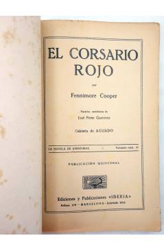 Muestra 1 de LA NOVELA DE AVENTURAS 31. EL CORSARIO ROJO (Fenimore Cooper) Iberia / Joaquín Gil 1928