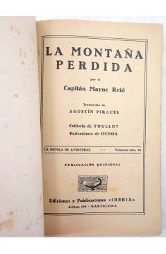 Muestra 1 de LA NOVELA DE AVENTURAS 36. LA MONTAÑA PERDIDA (Mayne Reid) Iberia / Joaquín Gil 1928