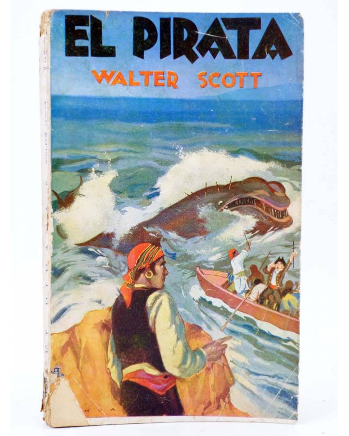 Cubierta de LA NOVELA DE AVENTURAS 39. EL PIRATA (Walter Scott) Iberia / Joaquín Gil 1929
