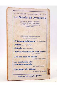 Contracubierta de LA NOVELA DE AVENTURAS 39. EL PIRATA (Walter Scott) Iberia / Joaquín Gil 1929