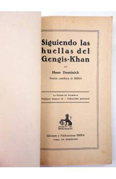 Muestra 1 de LA NOVELA DE AVENTURAS 50. SIGUIENDO LAS HUELLAS DEL GENGIS KAN (Hans Dominik) Iberia / Joaquín Gil 1929