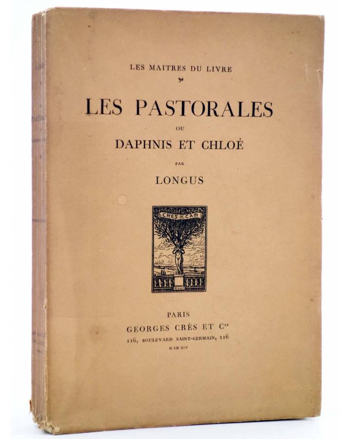 Cubierta de LES PASTORALES OU DAPHNIS ET CHLOÉ (Longus) Georges Crès 1914