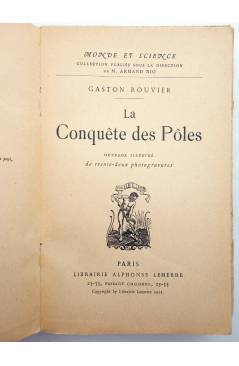 Muestra 1 de LA CONQUÊTE DES PÔLES (Gaston Rouvier) Alphonse Lemerre 1922