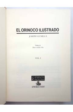 Muestra 1 de EL ORINOCO ILUSTRADO. VOL. 1. ED. FACSIMIL (Joseph Gumilla) Generalitat Valenciana 1988
