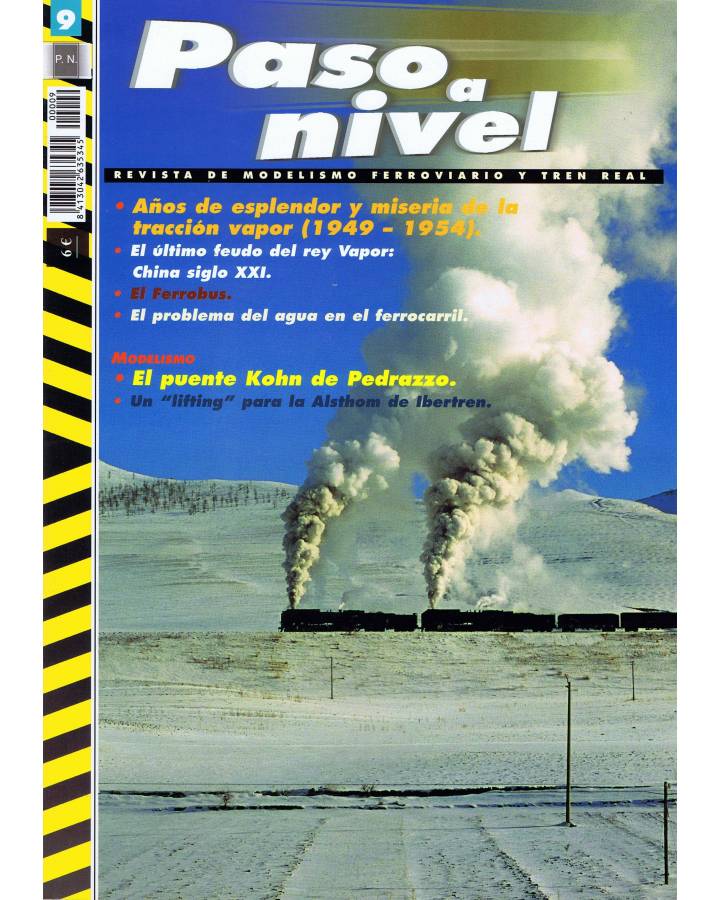 Cubierta de PASO A NIVEL 9. REVISTA DE MODELISMO FERROVIARIO Y TREN REAL (Vvaa) Croma Press 2004