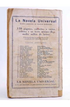 Contracubierta de LA NOVELA UNIVERSAL 27. EL HOMBRE DE LA MANO ENSANGRENTADA (Sorroulle / Peña) Buigas Circa 1940