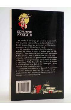 Contracubierta de EL VAMPIR KASIMIR 1. ELS VAMPIRS ATAQUEN DE NIT - CAT (Carlos Puerto / Gusti) Timun Mas 1996